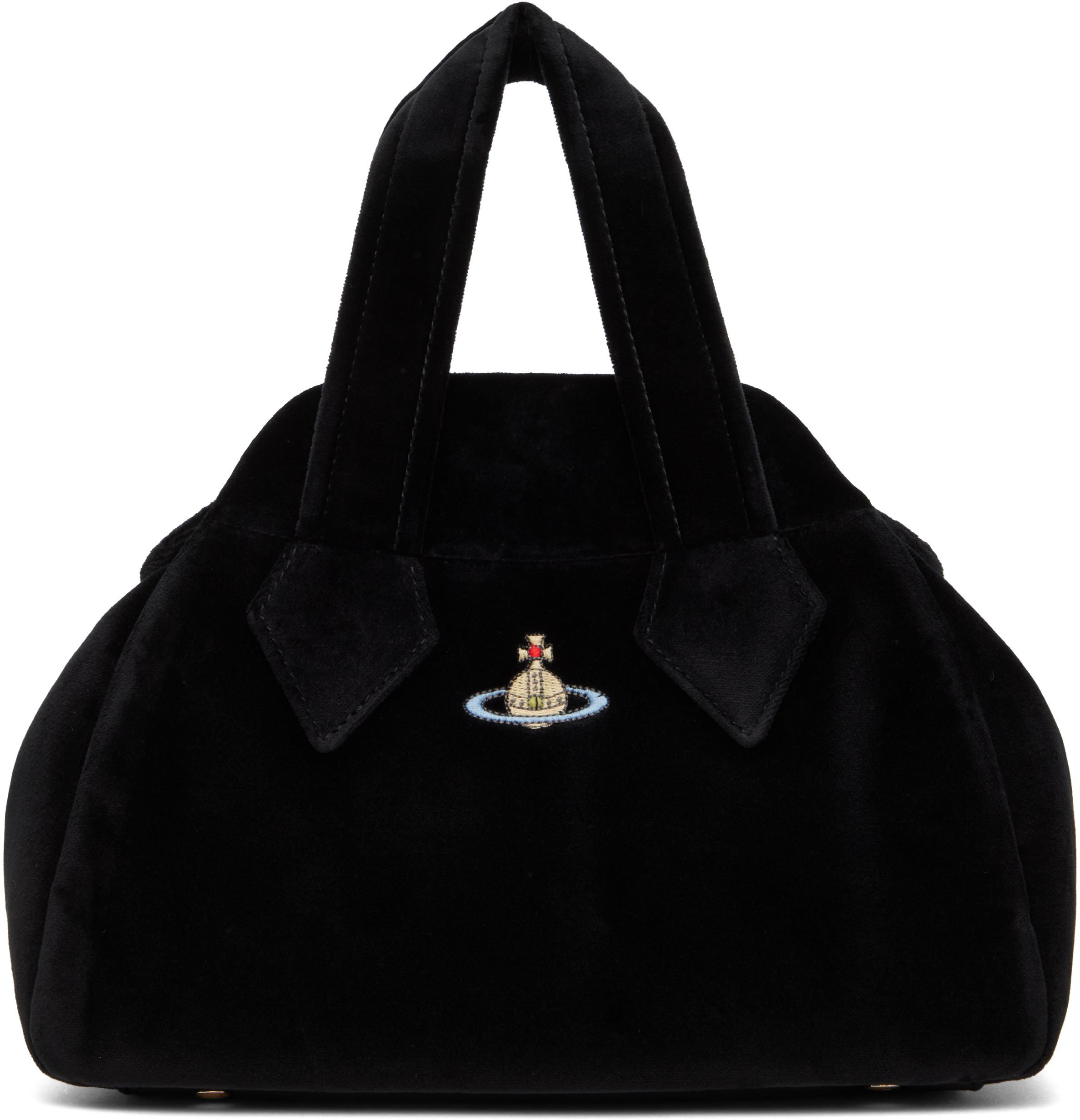 Shop Vivienne Westwood Black Archive Medium Yasmine Bag In N401 Black