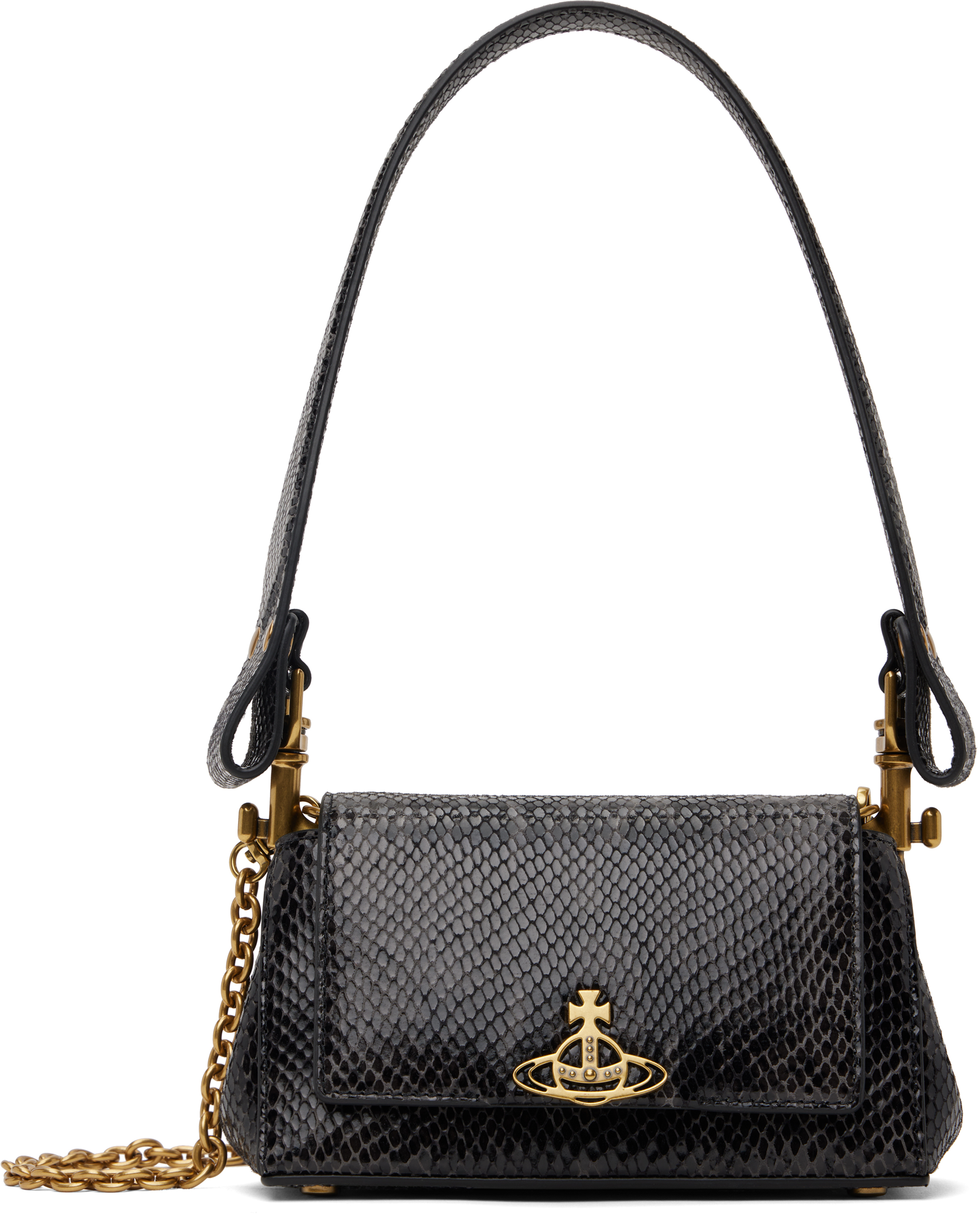 Shop Vivienne Westwood Black Small Hazel Bag In N203 Black