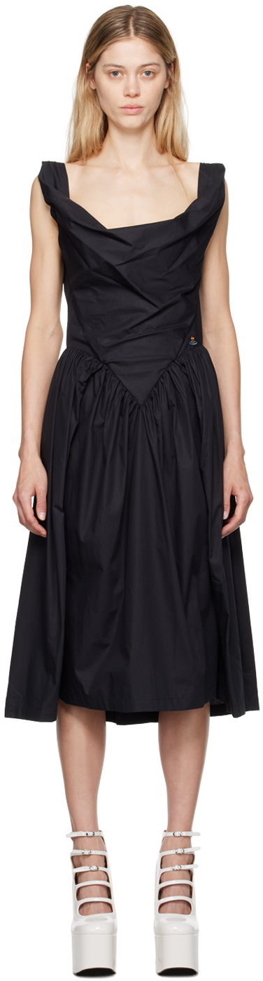 VIVIENNE WESTWOOD BLACK SUNDAY MIDI DRESS