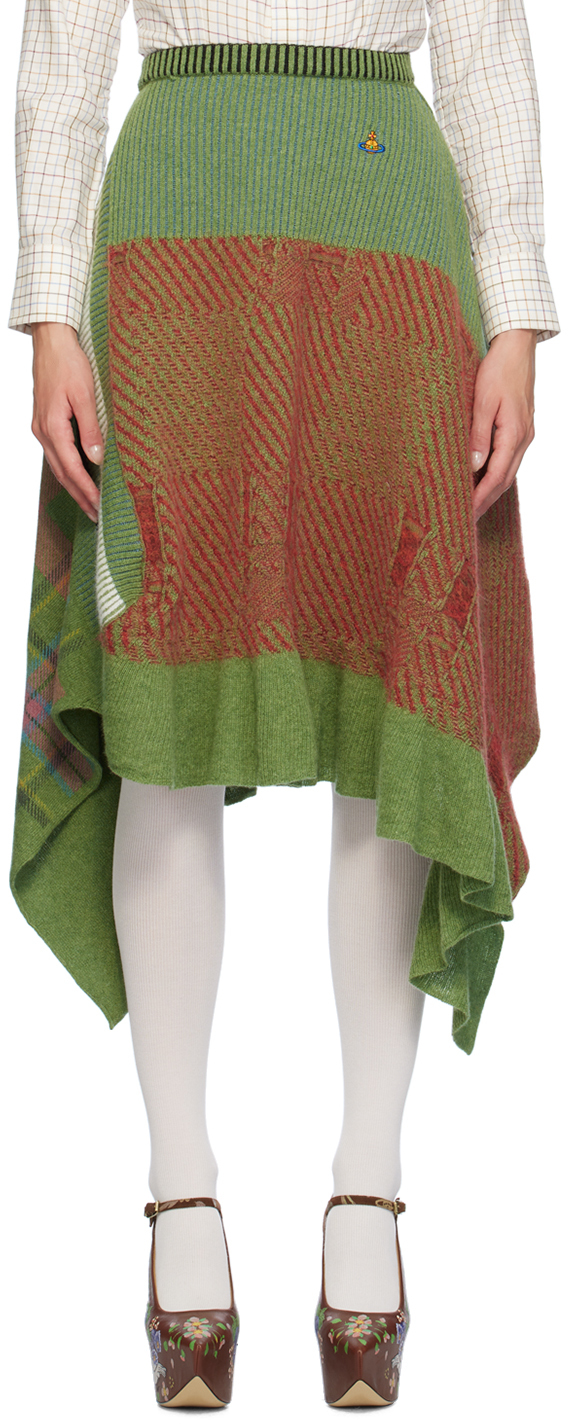 Multicolor Highlander Midi Skirt by Vivienne Westwood on Sale
