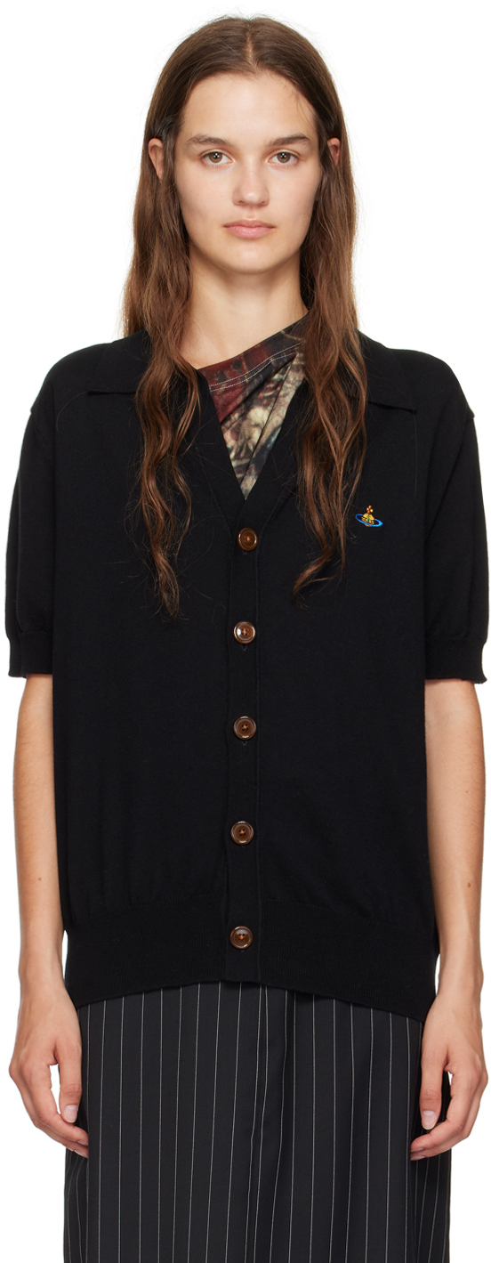 Black Polo Cardigan