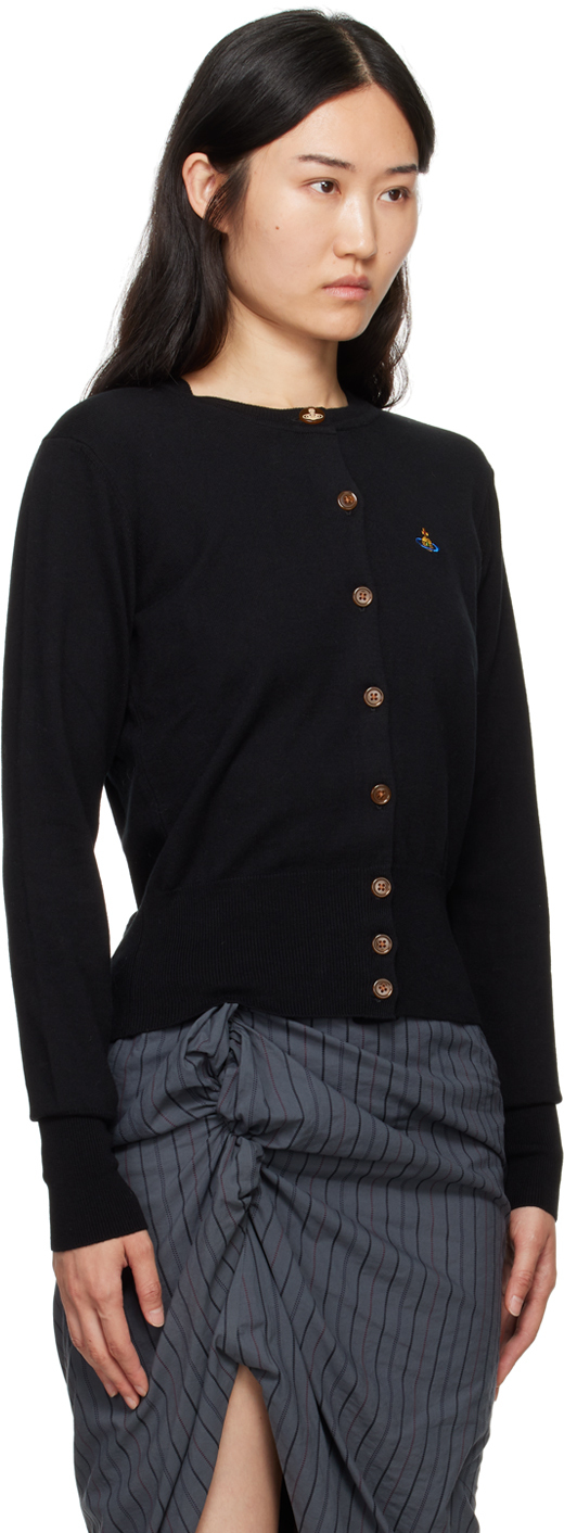 Shop Vivienne Westwood Black Bea Cardigan In N401 Black