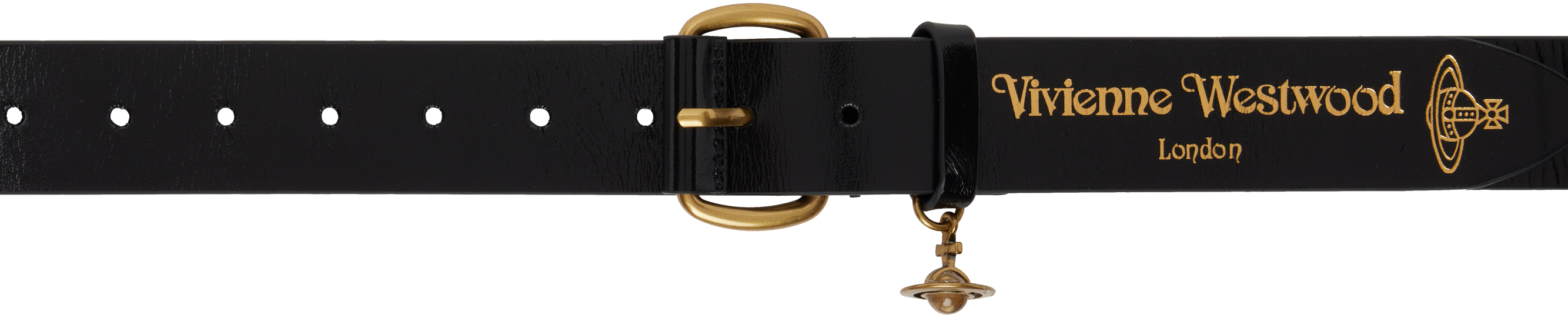 Black Wide Alex Charm Belt