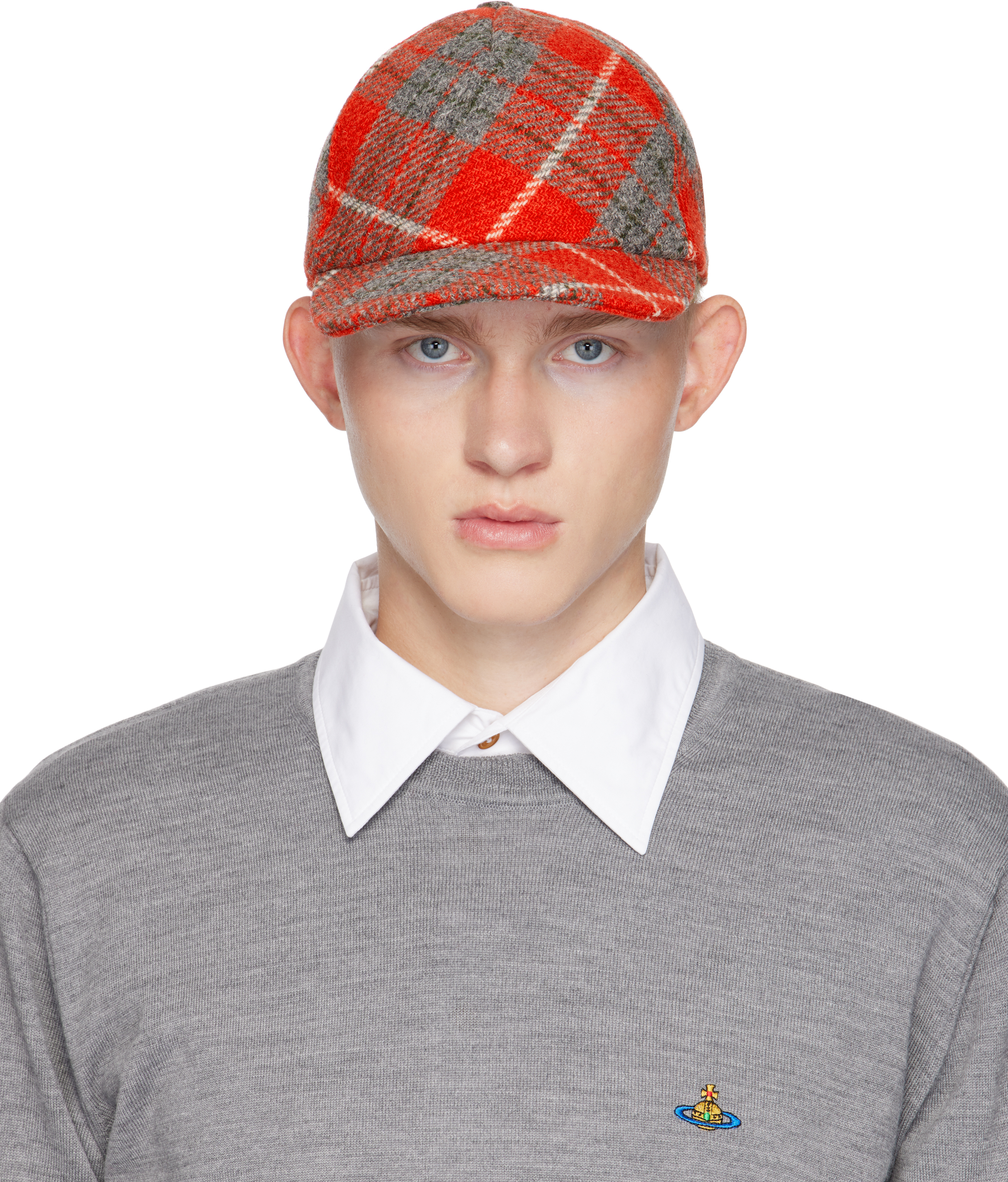 Shop Vivienne Westwood Red Baseball Cap In Aw24-h206