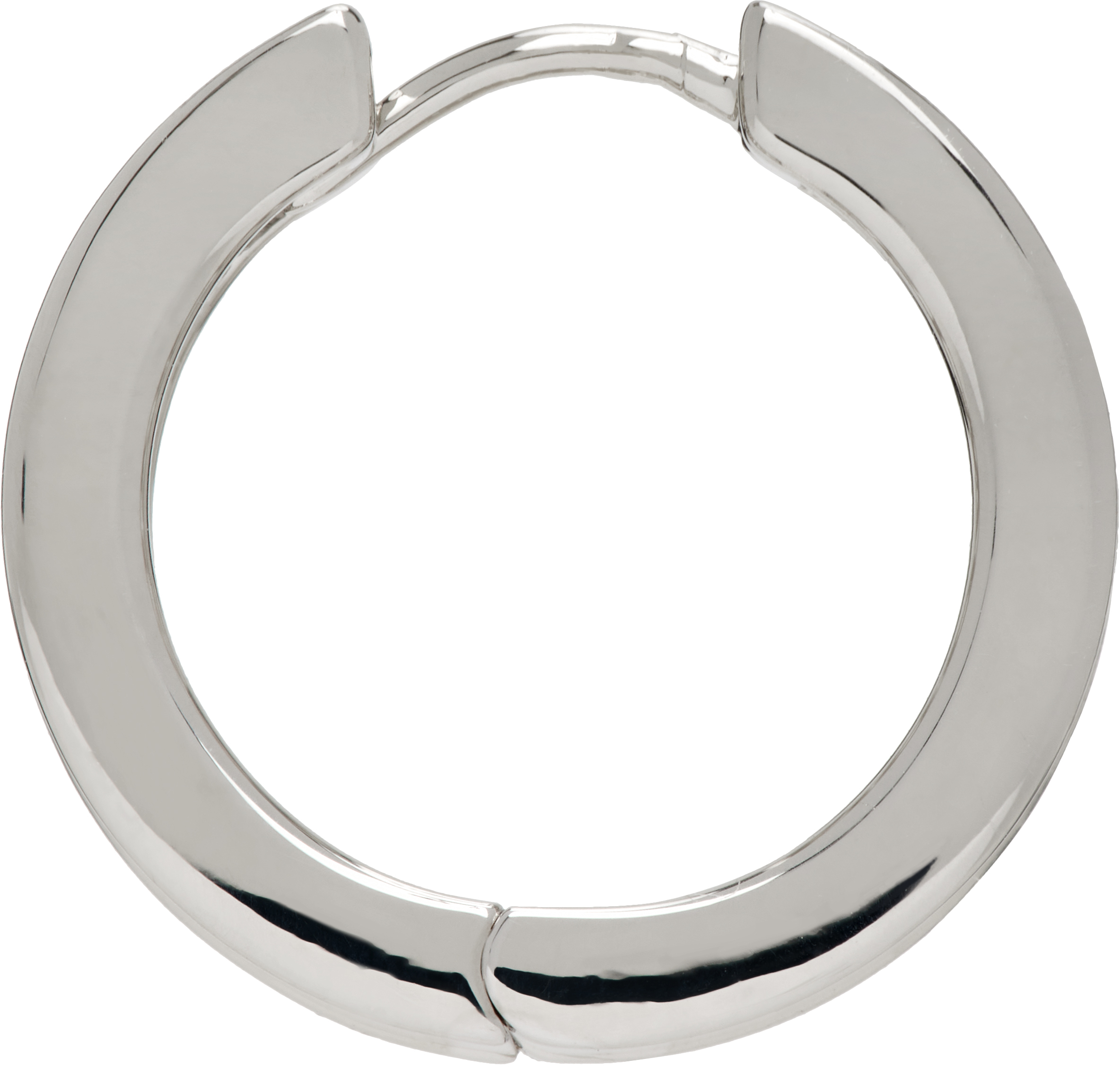 Vivienne Westwood Silver Westminster Single Hoop Earring In Metallic