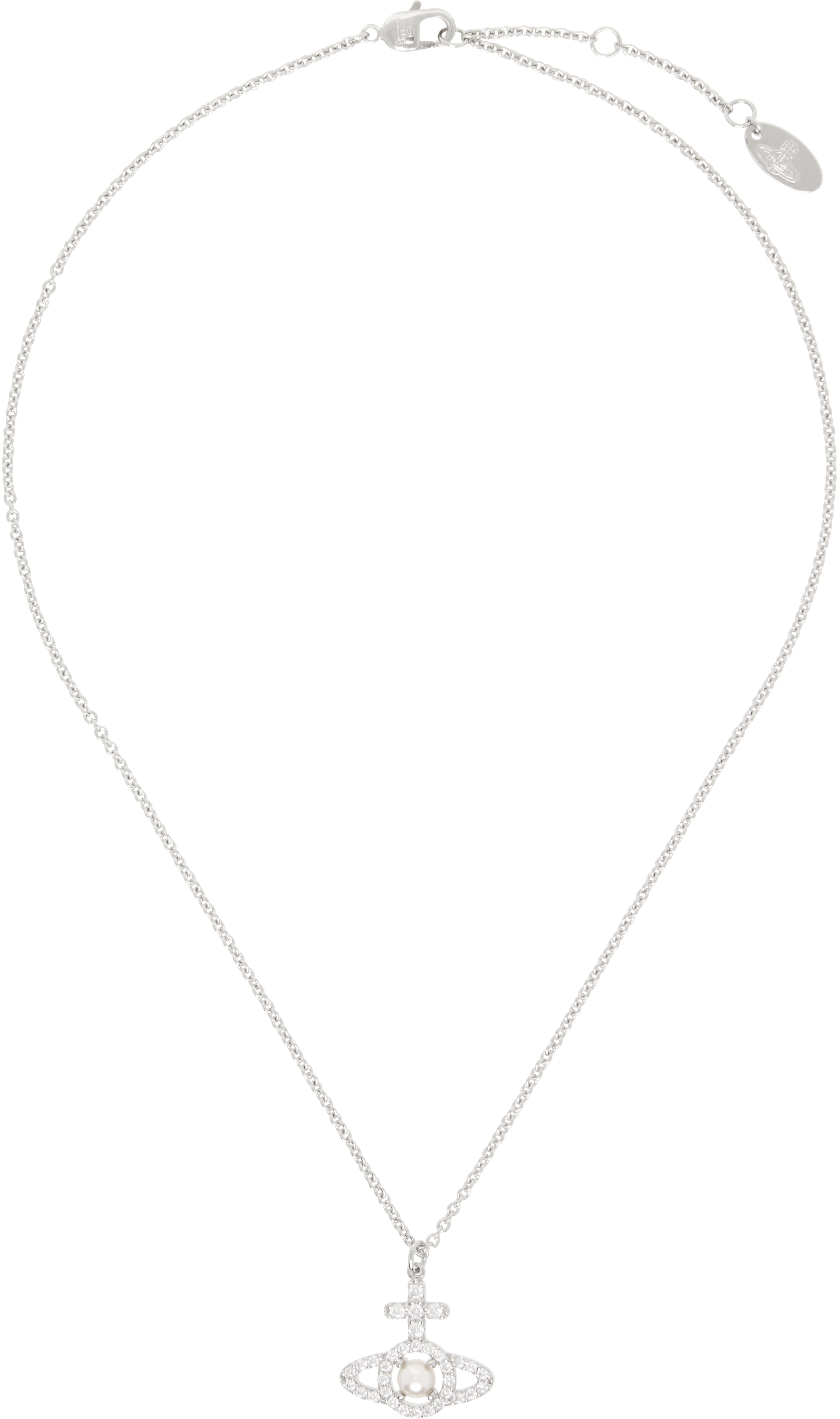 Silver Olympia Pearl Pendant Necklace