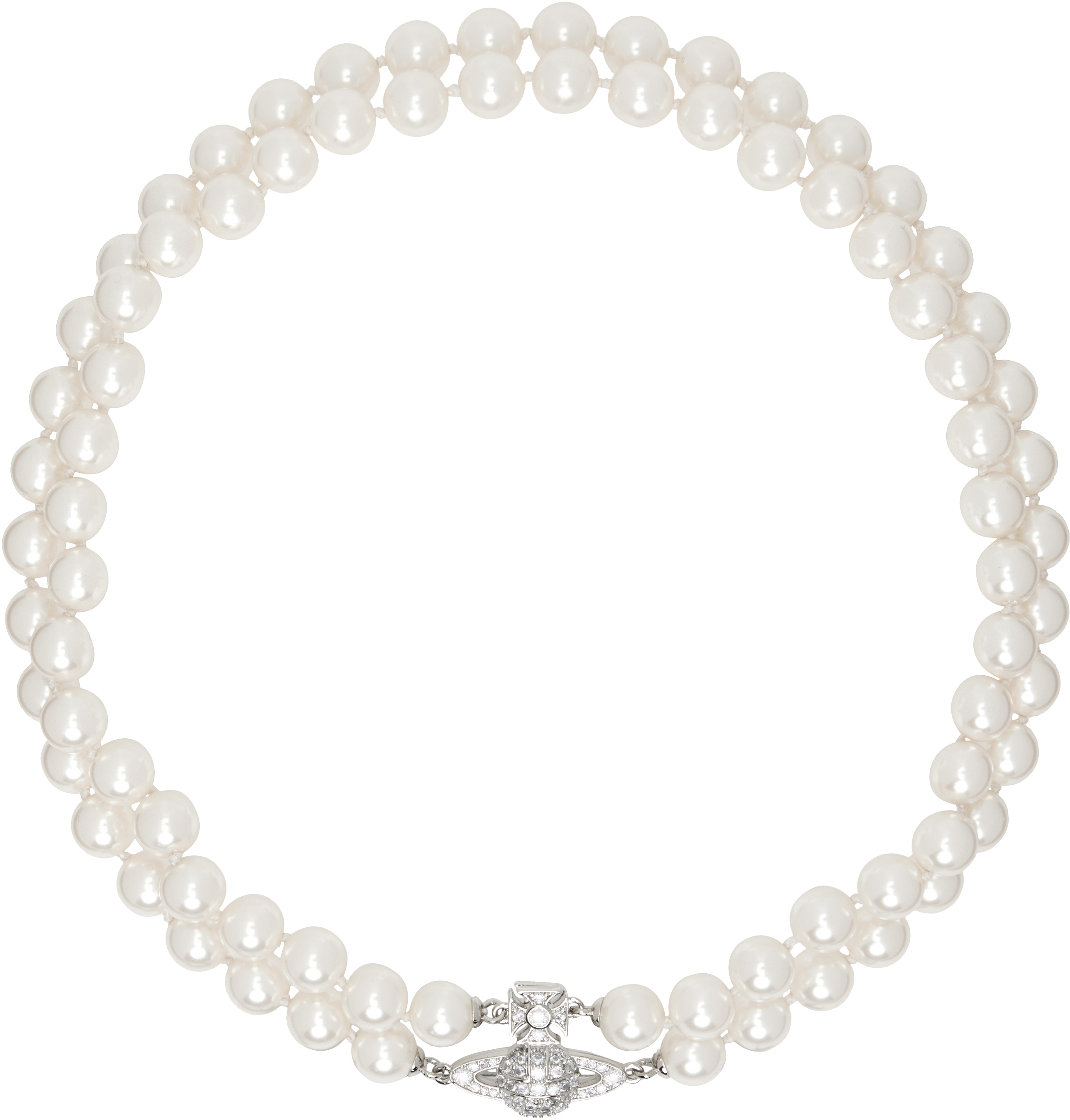 White Graziella Pearl Choker