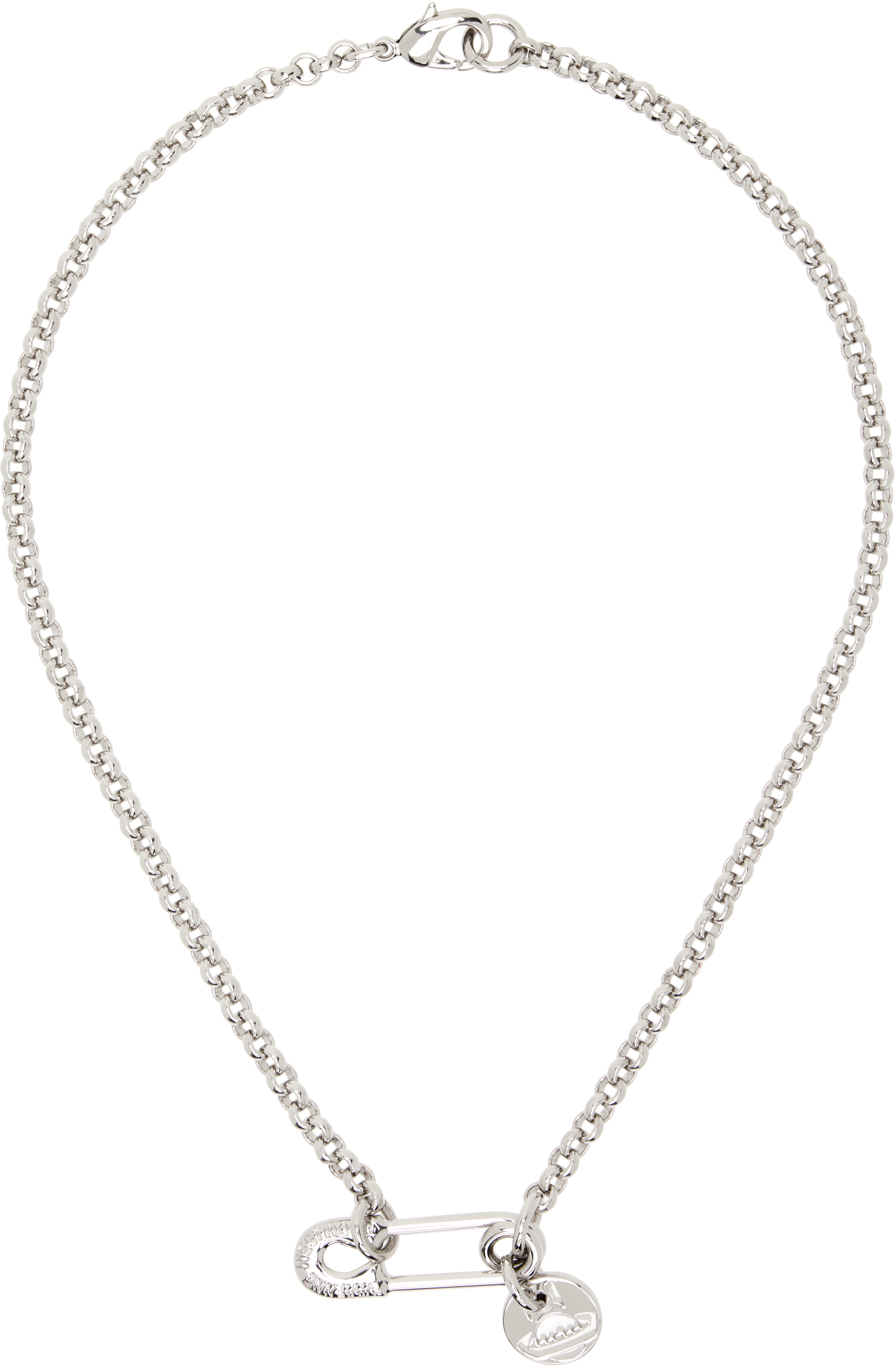 Shop Vivienne Westwood Silver Imogene Necklace In Platinum