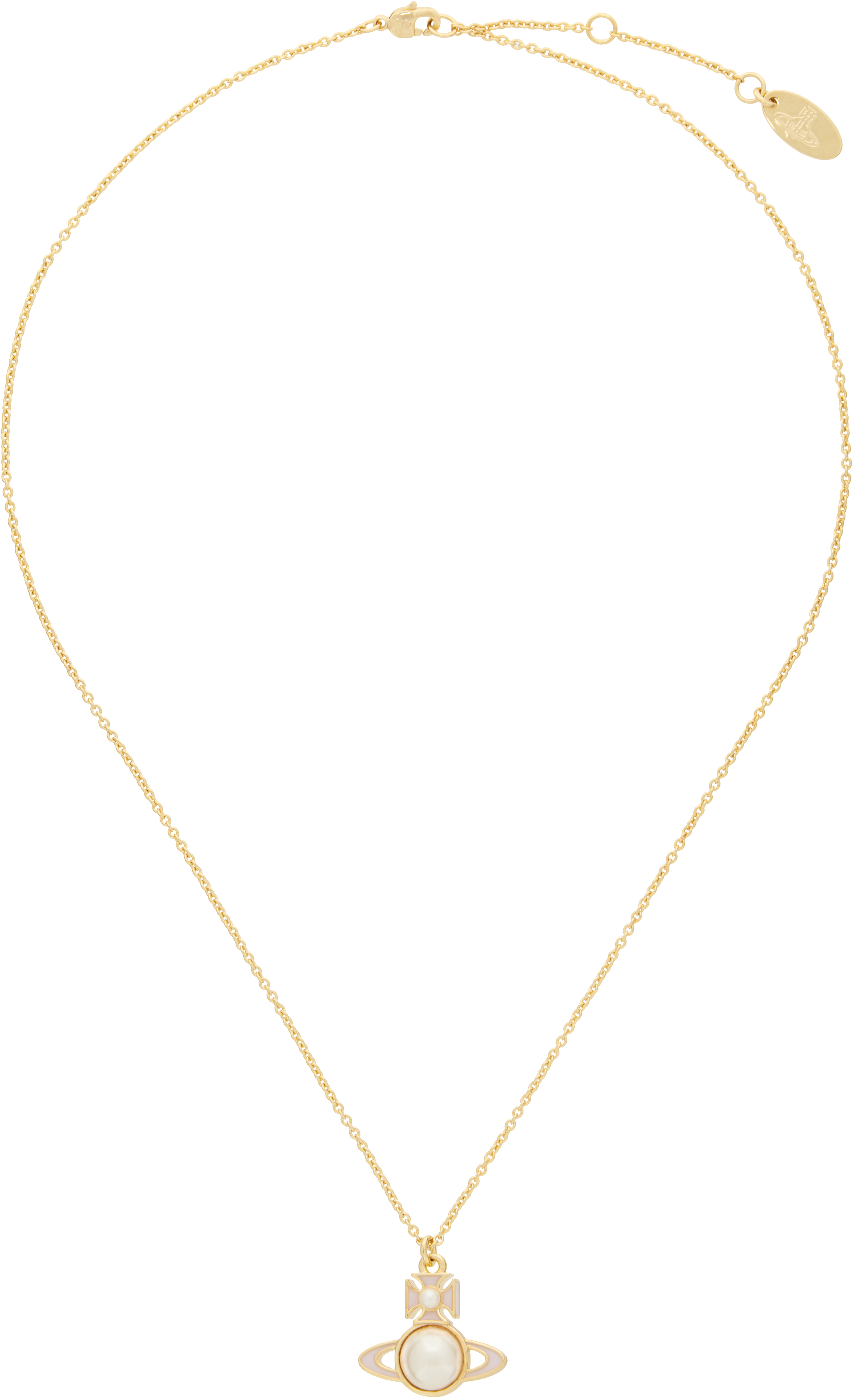 Shop Vivienne Westwood Gold Tillya Pendant Necklace In Aw24-r811