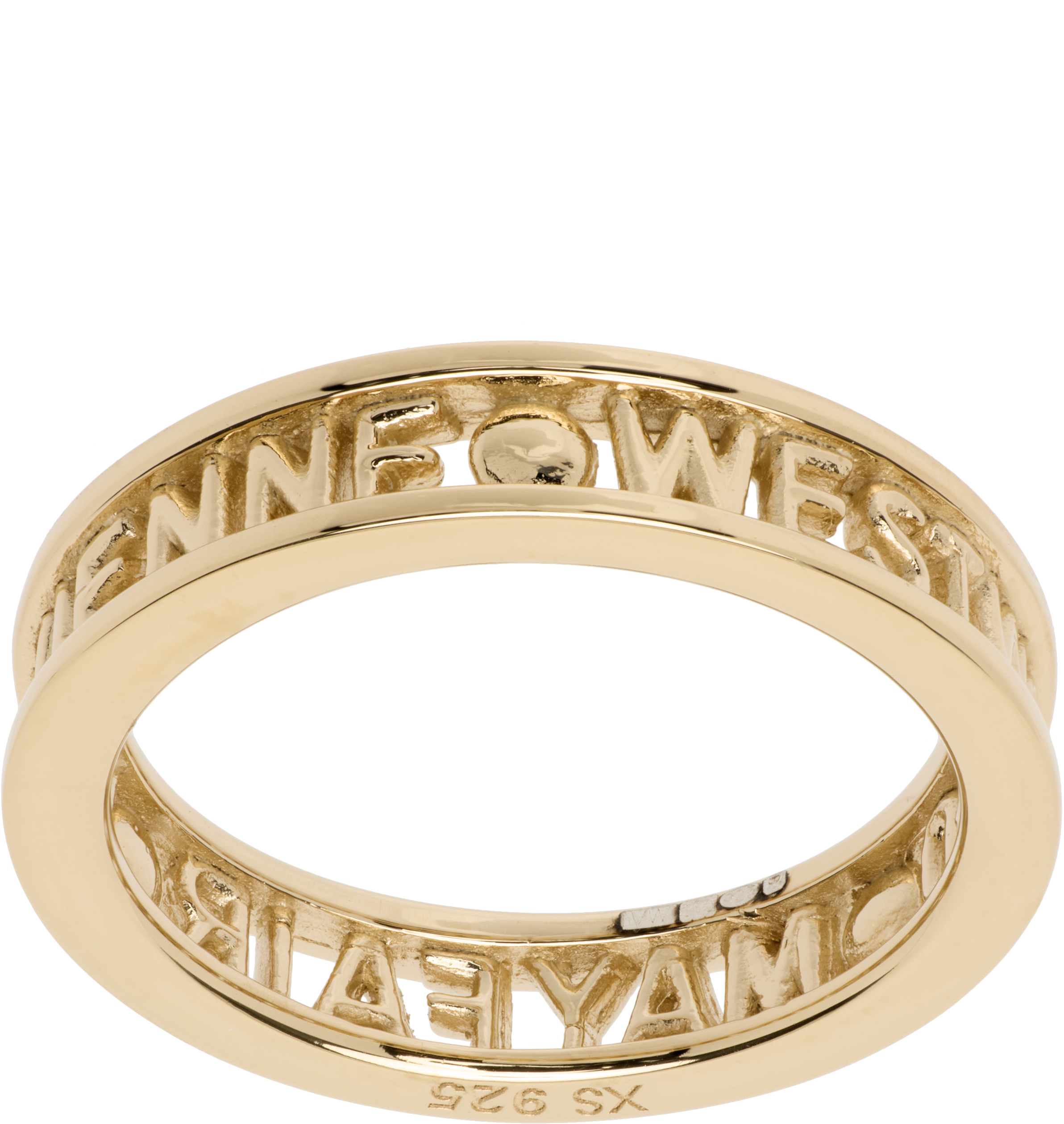 Shop Vivienne Westwood Gold Westminster Ring In P102 Gold