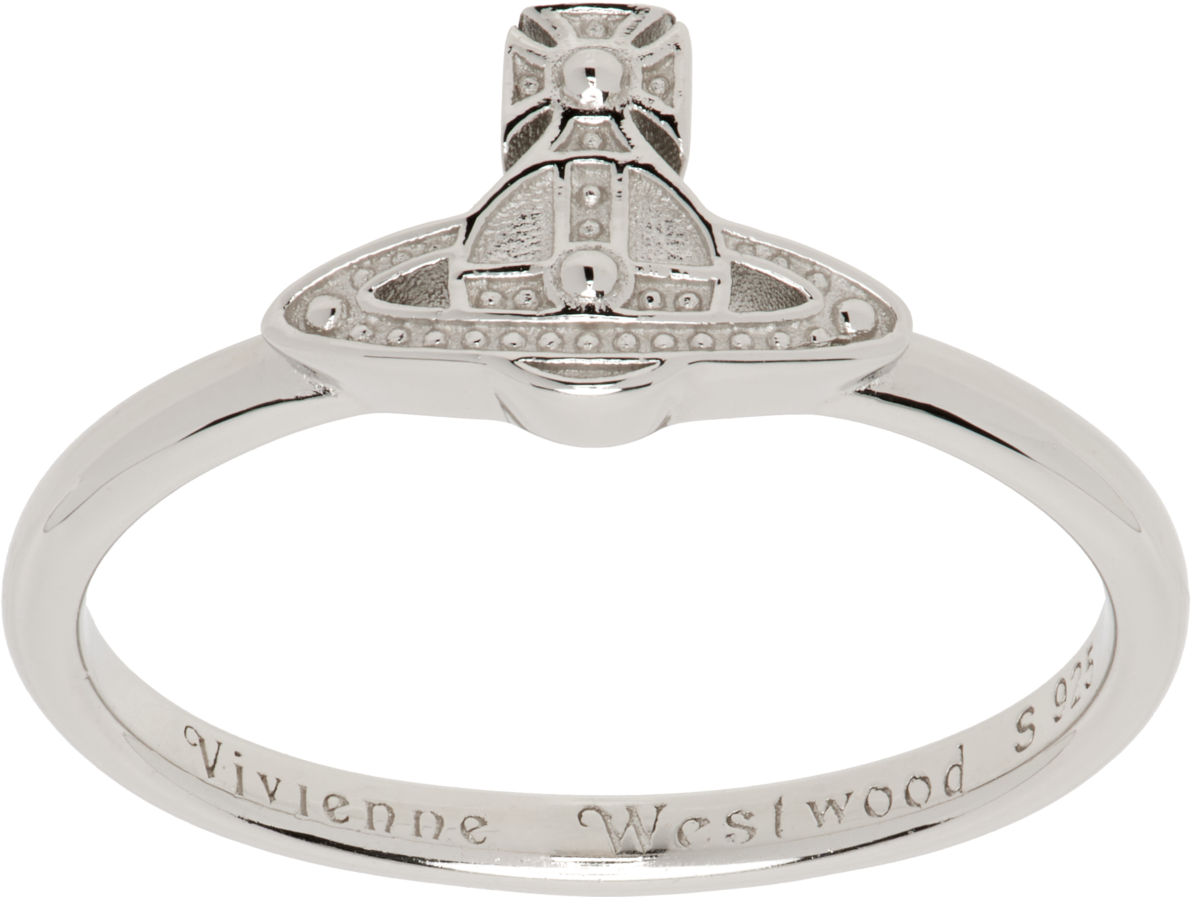 VIVIENNE WESTWOOD SILVER OSLO RING 