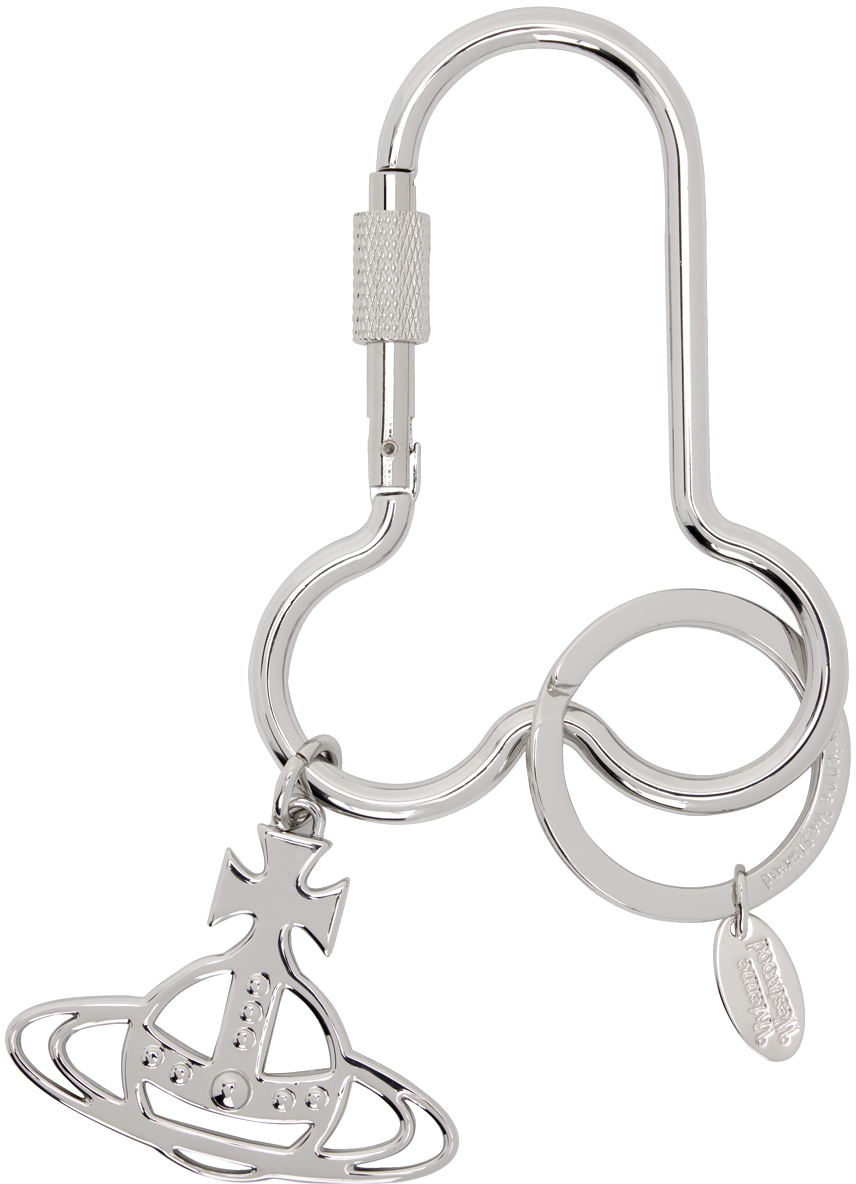 Silver Penis Carabiner Keychain