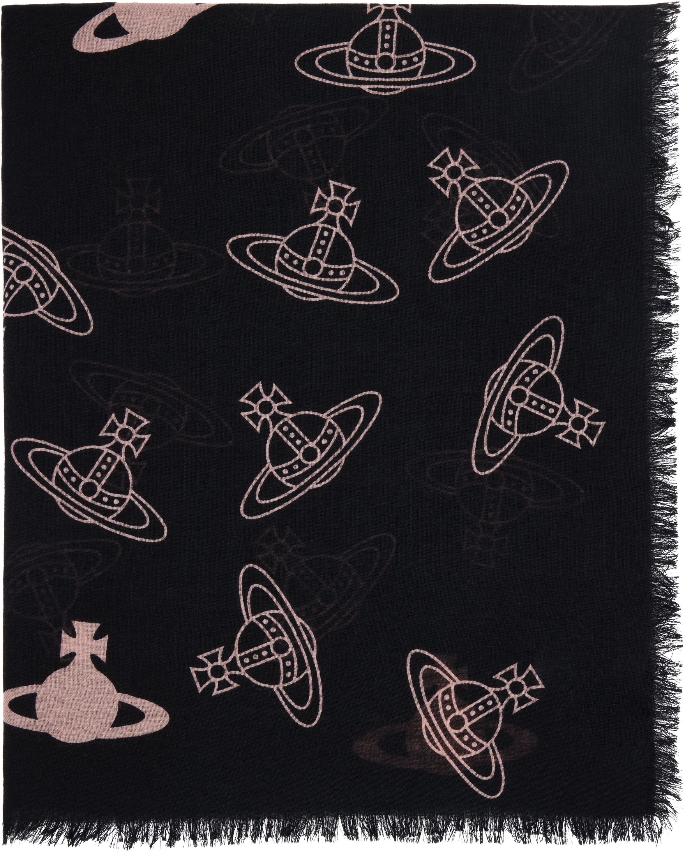 Vivienne Westwood Black Orb Stole Scarf