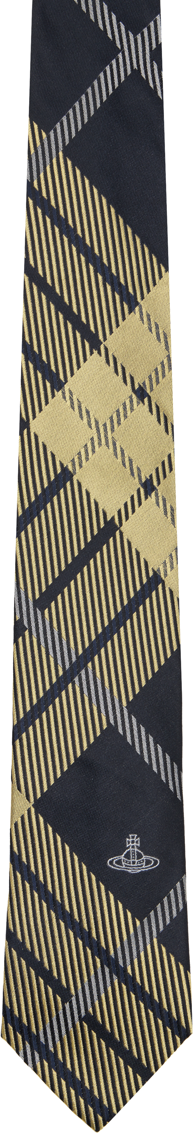 Black & Yellow Harris Tweed Tie