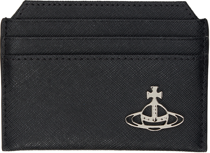 Black Saffiano Slim Card Holder