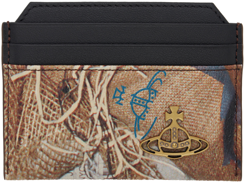 Black & Beige Slim Card Holder