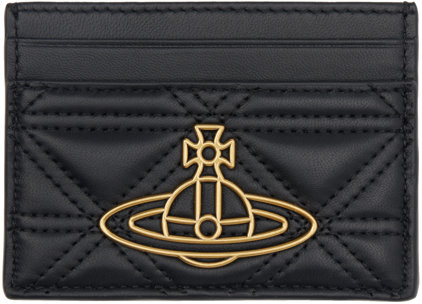 Black Quilted Card Holder