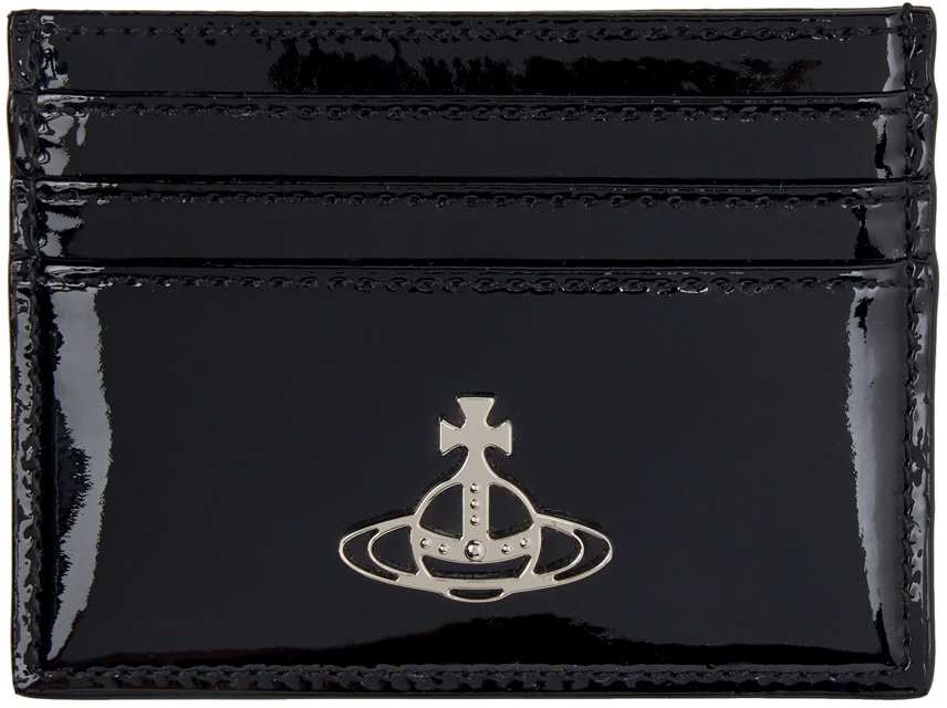 Vivienne Westwood: ブラック Flat カードケース | SSENSE 日本