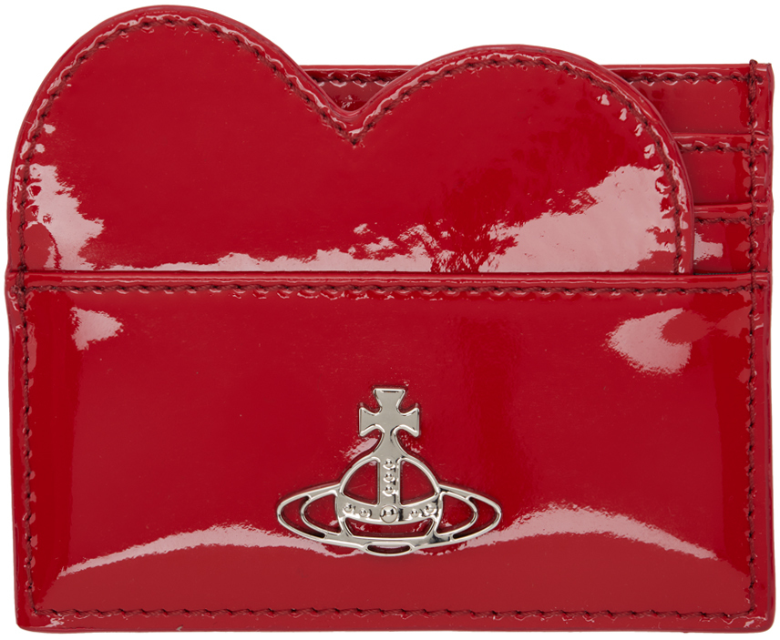 Shop Vivienne Westwood レッド Heart カードケース In Aw24-h401