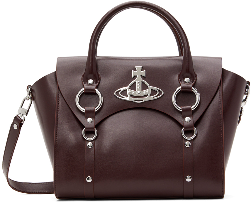 Vivienne Westwood Burgundy Betty Medium Bag In Aw24-d409