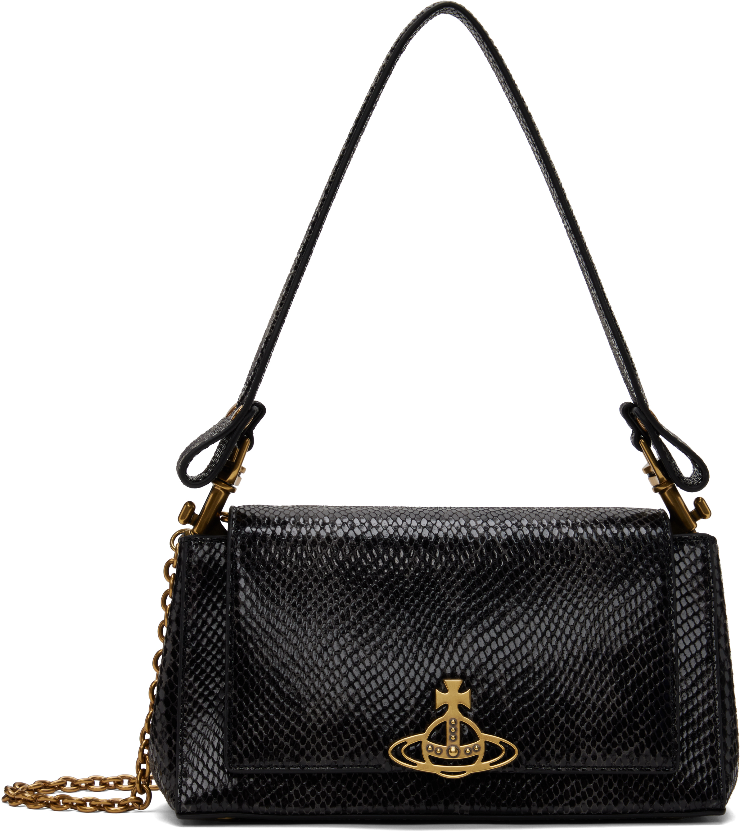 Black Medium Hazel Bag by Vivienne Westwood on Sale