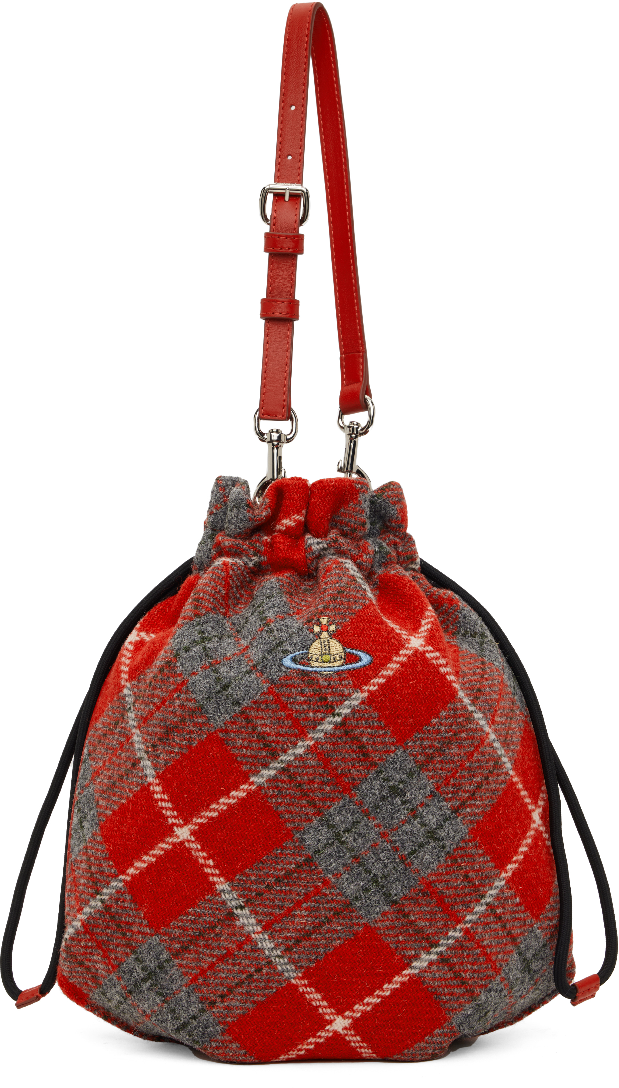 Red Drawstring Pouch Set Bag