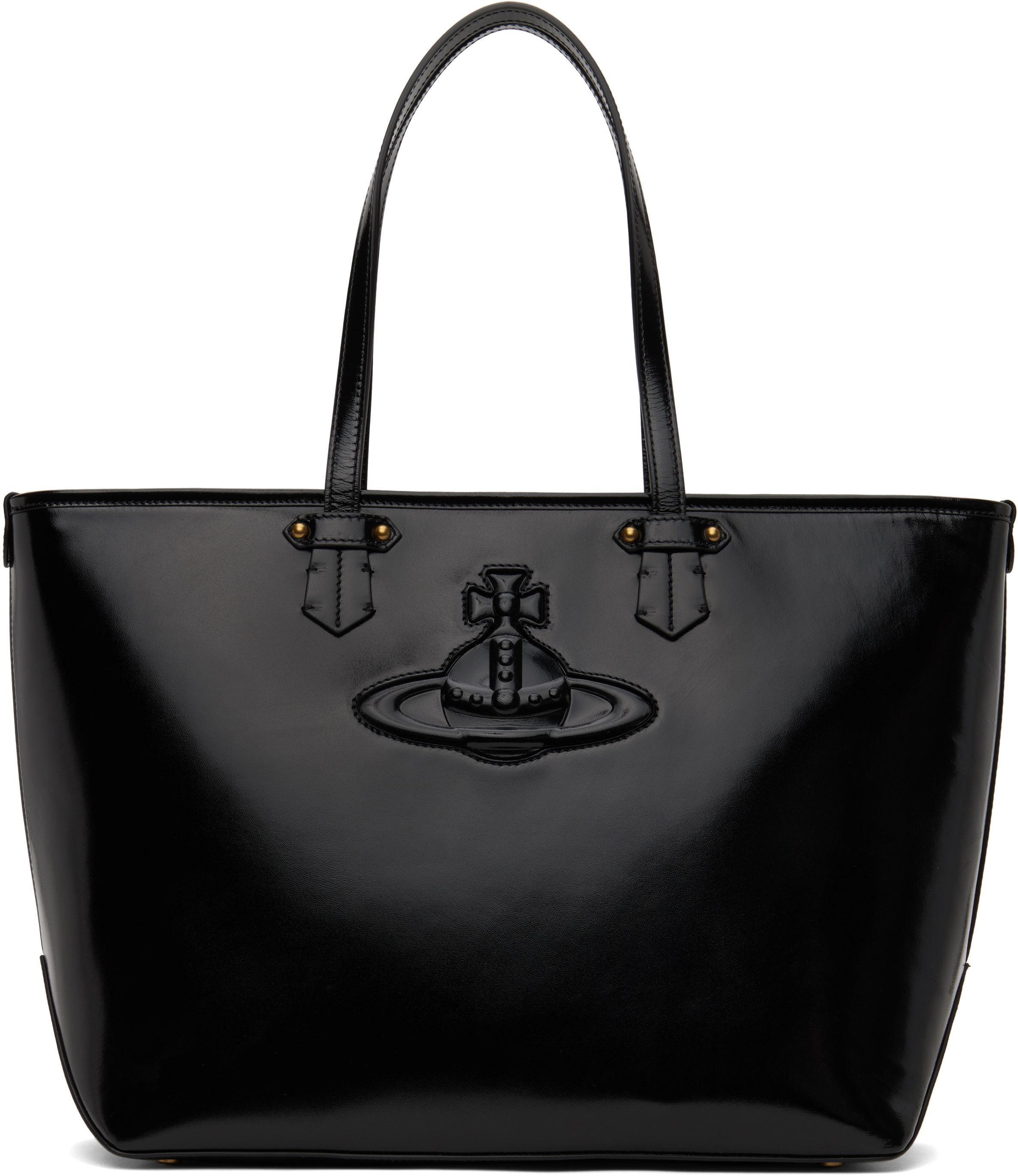 Shop Vivienne Westwood Black Colette Tote In Aw24-n404