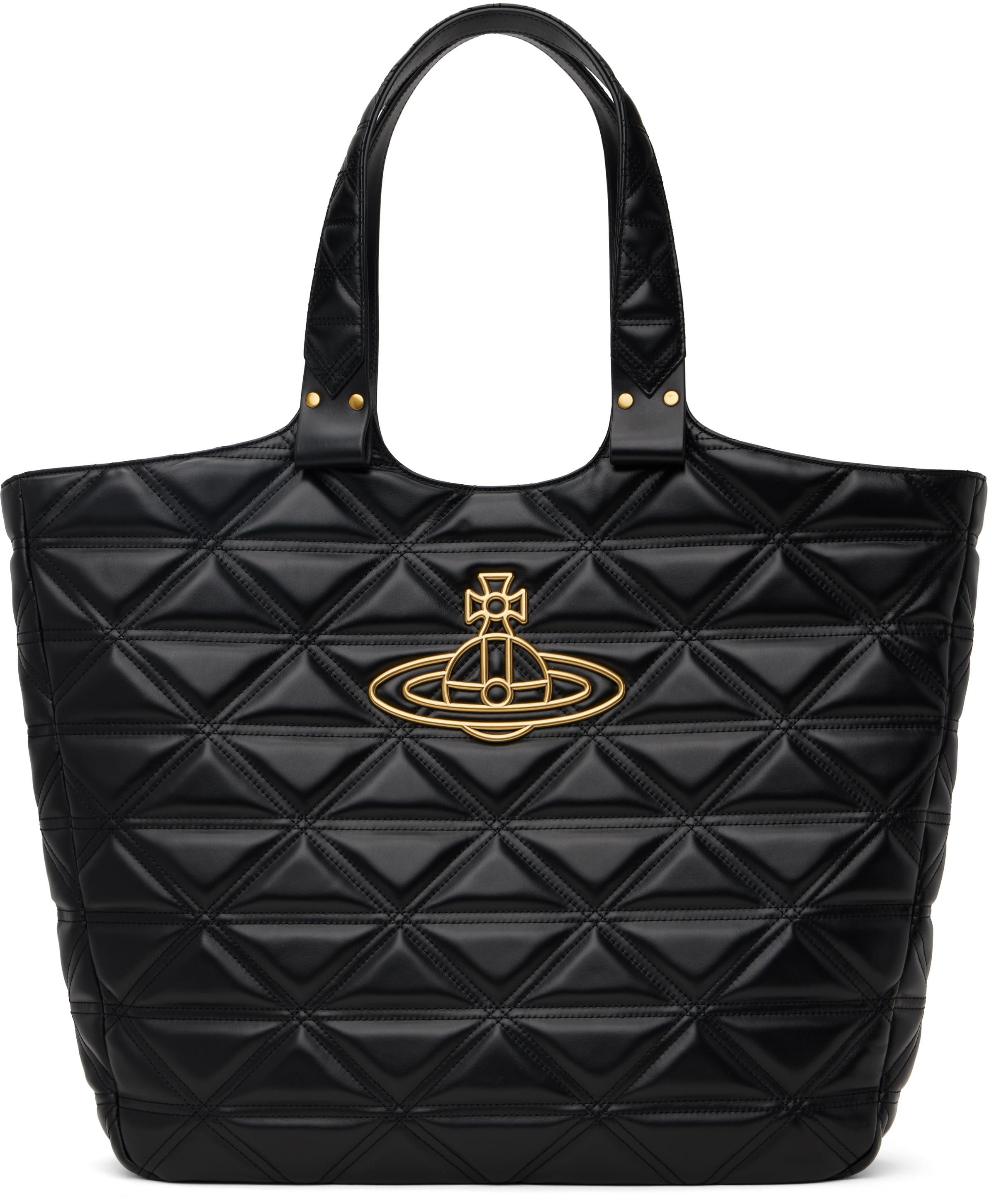 Shop Vivienne Westwood Black Talitha Tote In Aw24-n403