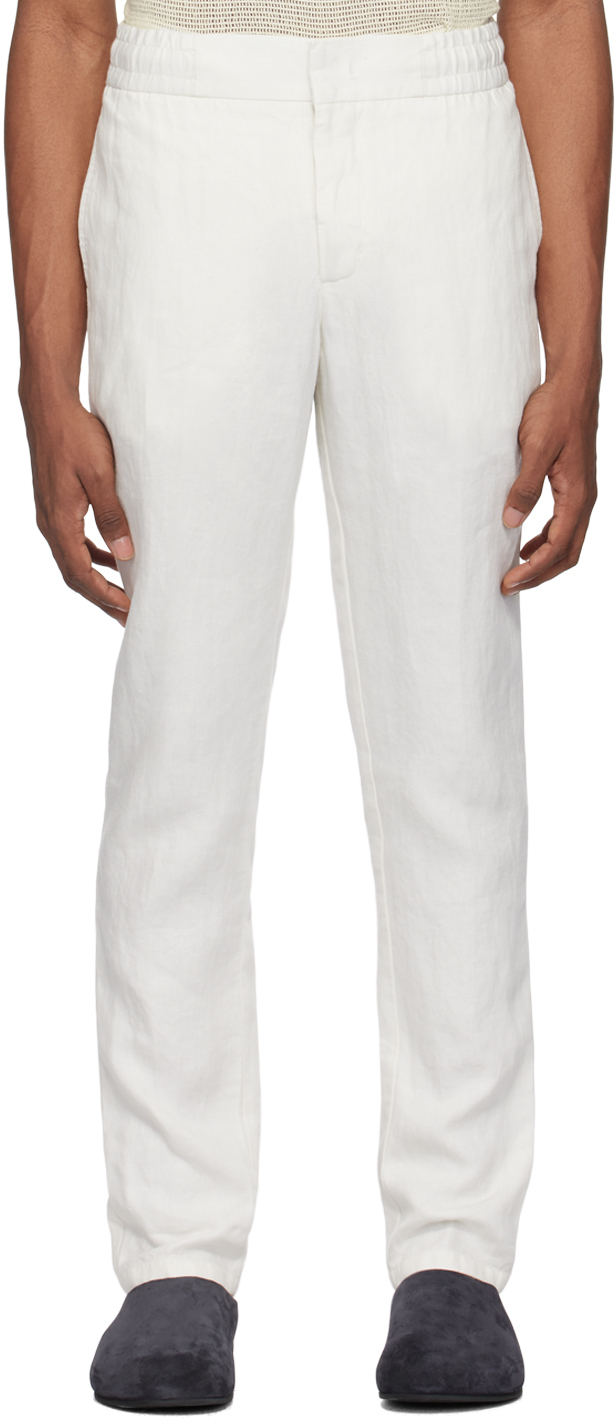 White Cornell Trousers