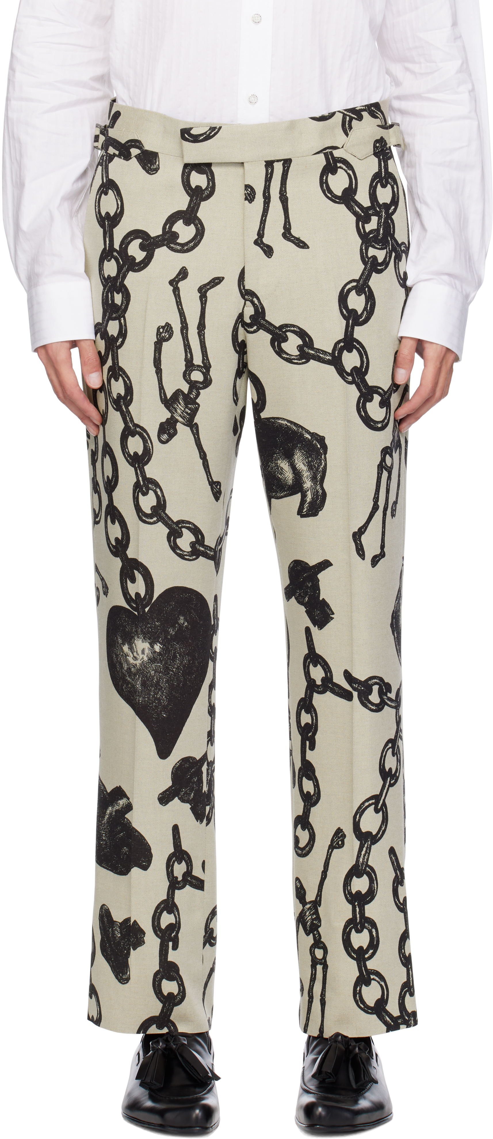 Shop Vivienne Westwood Gray Sang Trousers In Aw24-d301