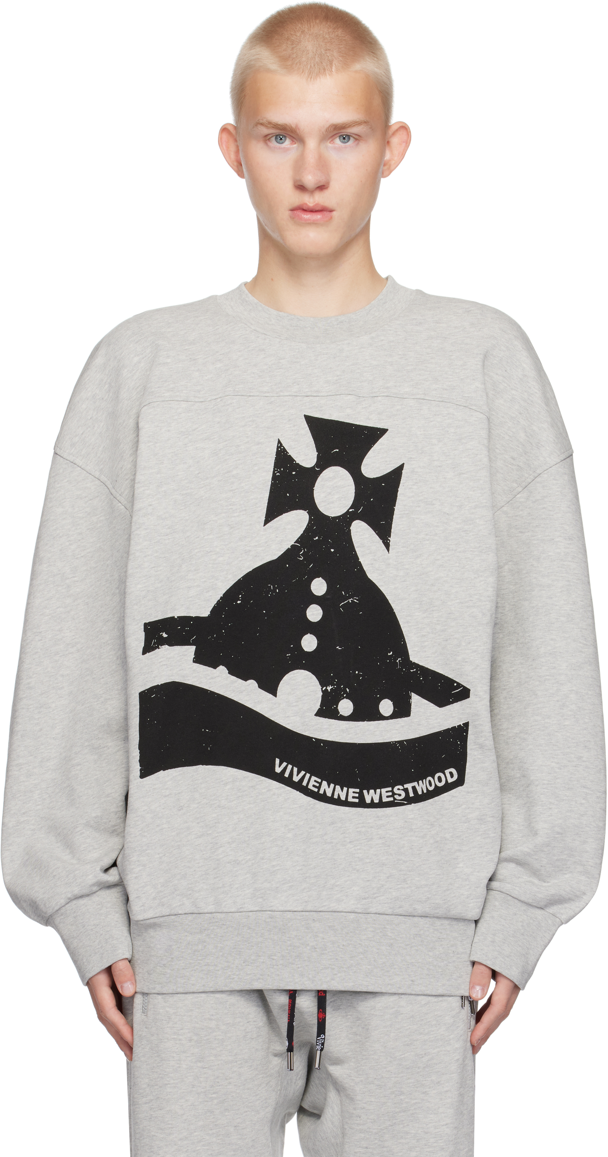 Shop Vivienne Westwood Gray Sander Sweatshirt In Aw24-p001