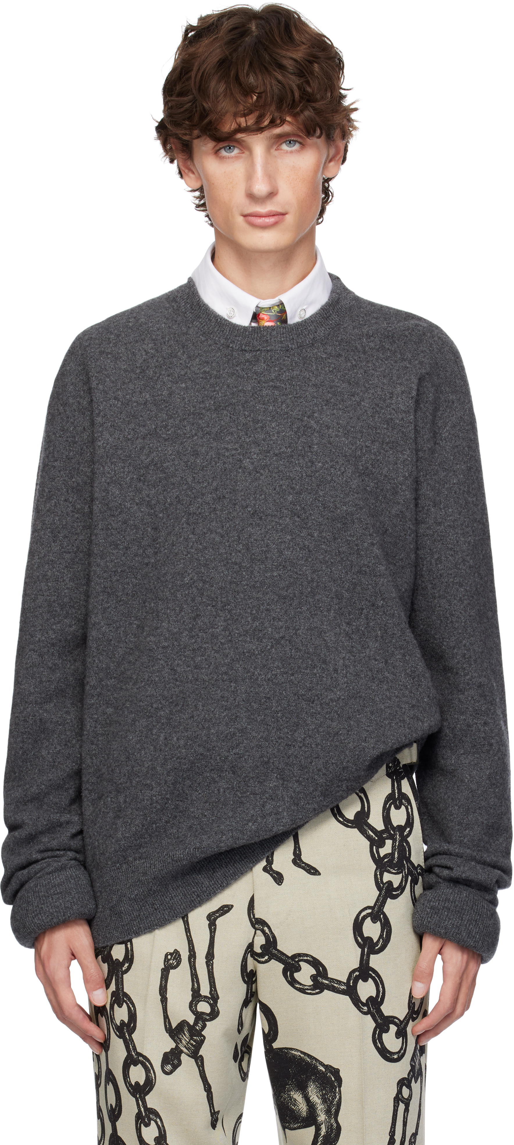 Shop Vivienne Westwood Gray Bouncer Sweater In Aw24-p407