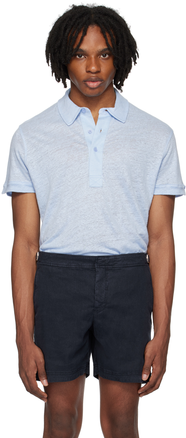 Blue Sebastian Polo by Orlebar Brown on Sale