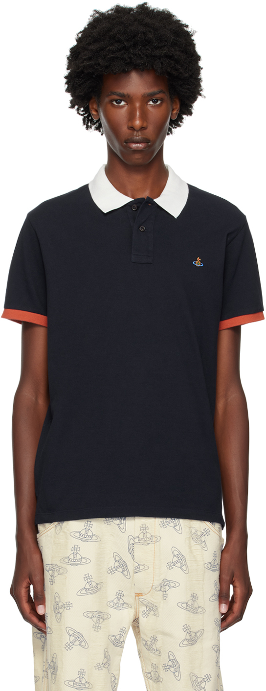 Shop Vivienne Westwood Navy Classic Polo In Aw24-navy