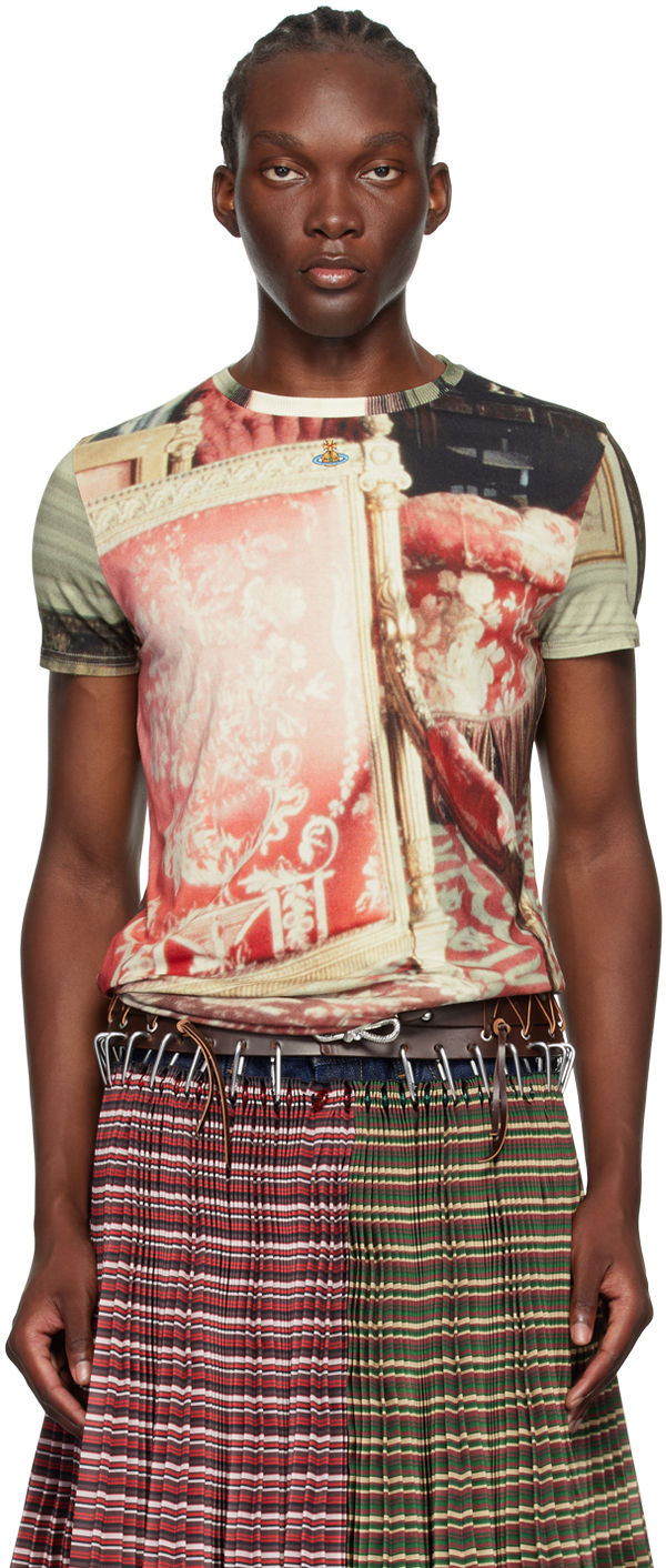 Shop Vivienne Westwood Red Orb Peru T-shirt In Aw24-salon