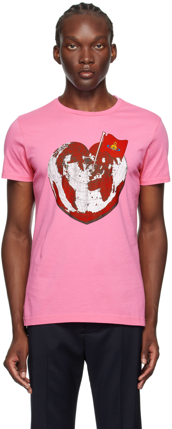 Pink Heart World Peru T-Shirt