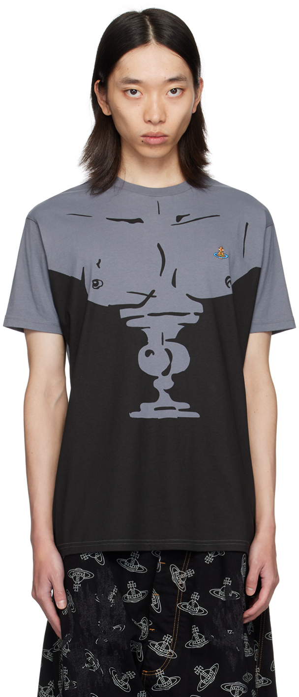 Gray Bust Classic T-Shirt by Vivienne Westwood on Sale