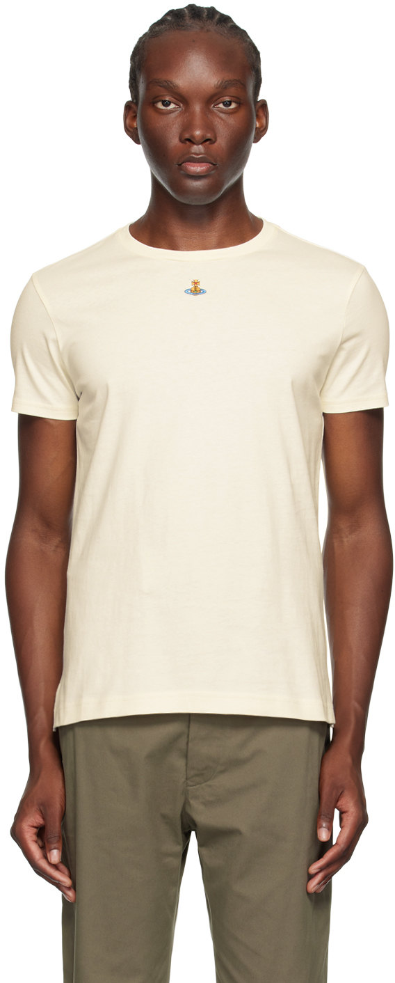 【Vivienne Westwood】ホワイト Orb Peru Tシャツ White Orb Peru T-Shirt by Vivienne Westwood on Sale
