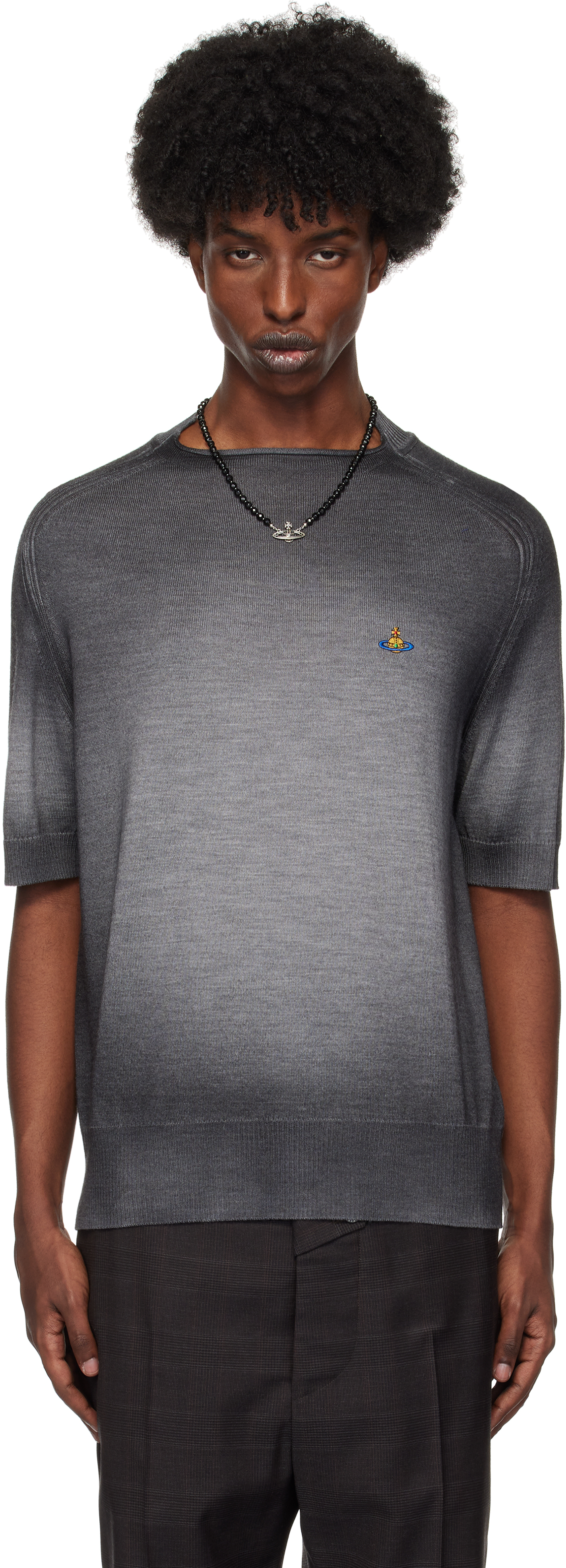 Shop Vivienne Westwood Gray Sean T-shirt In Aw24-p401