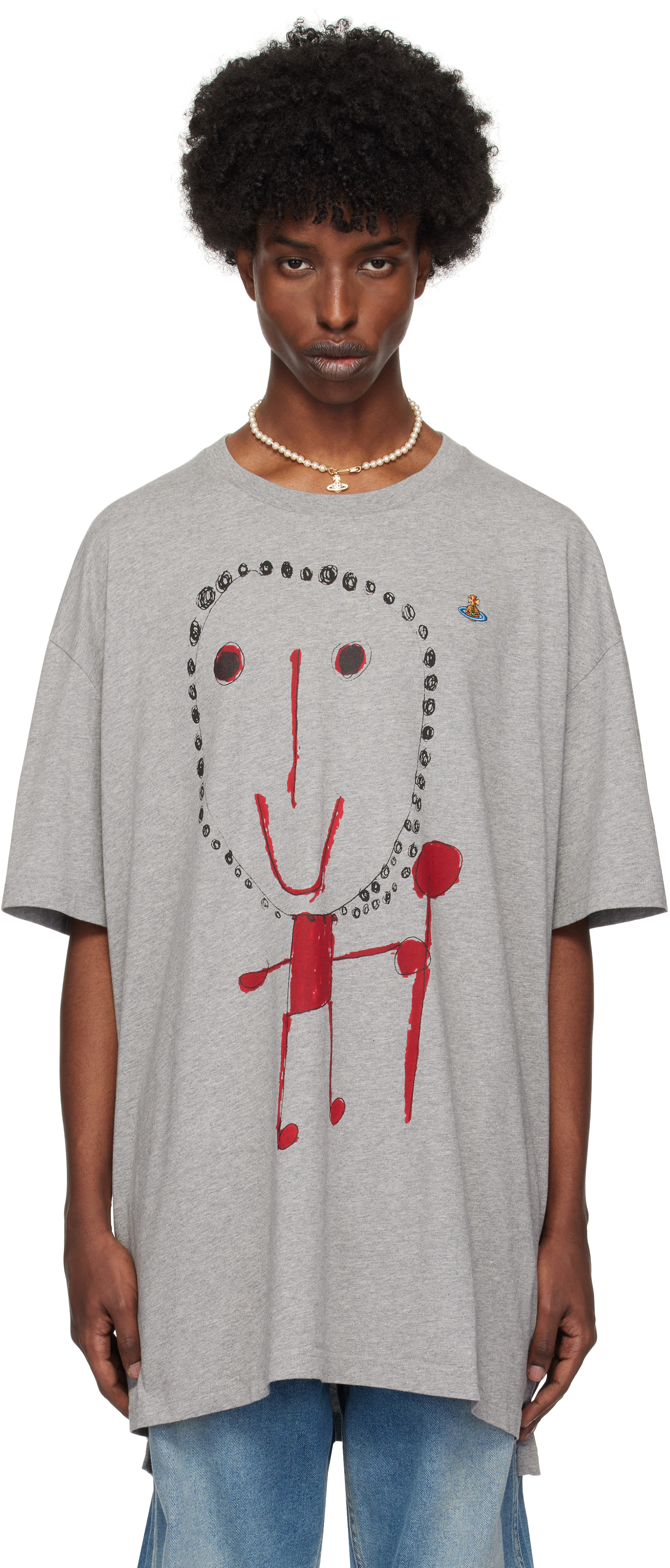 Gray Revere the Residence Edition Beth Print Oversized T-shirt