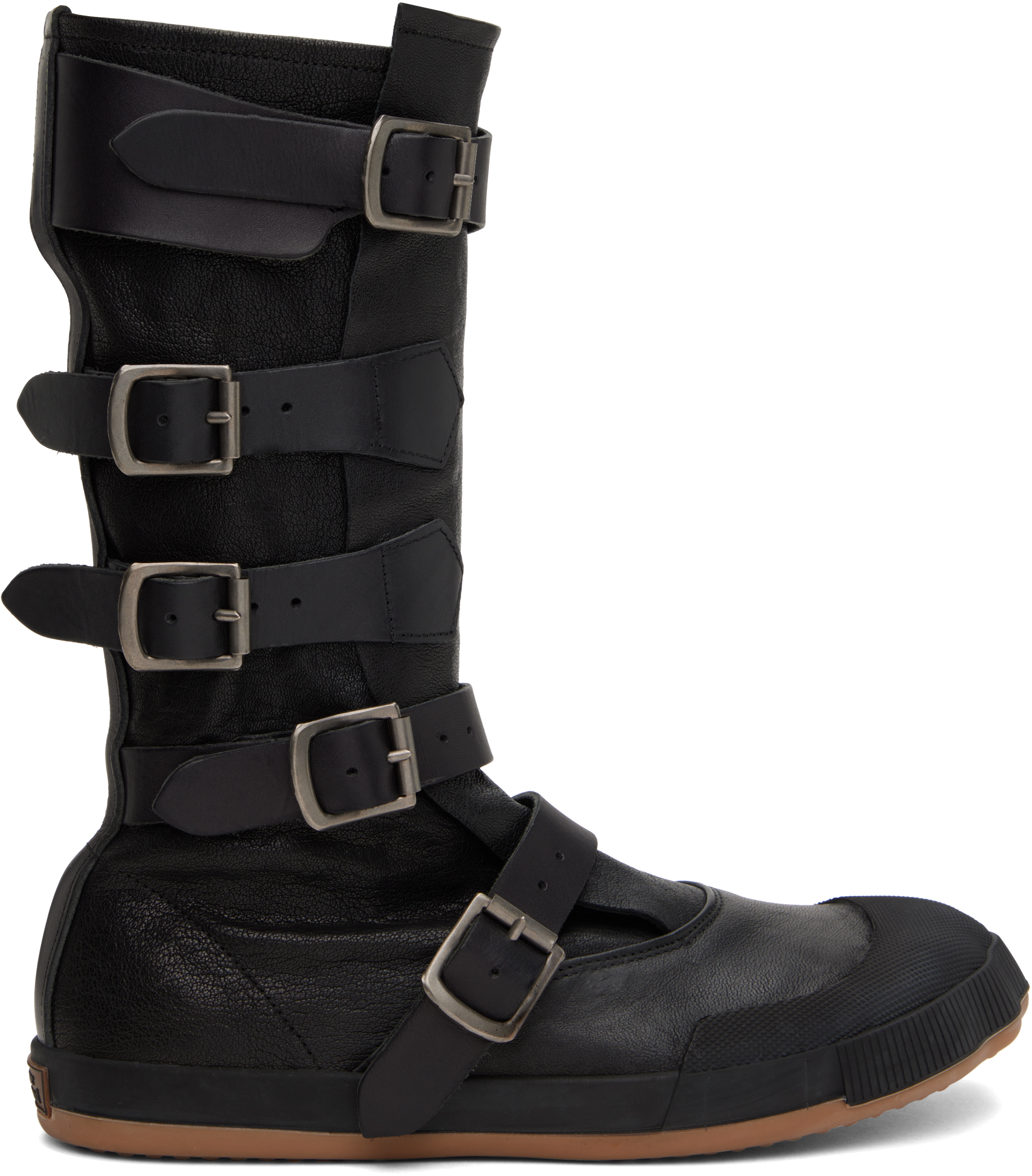 VIVIENNE WESTWOOD BLACK ANIMAL PIRATE BOOTS 