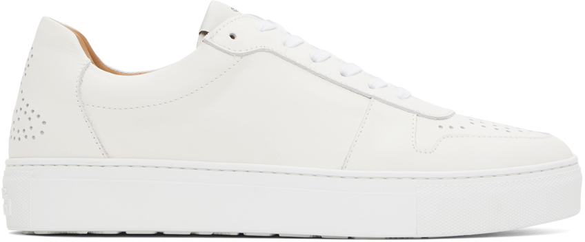 White Classic Punch Trainer Low Top Sneakers