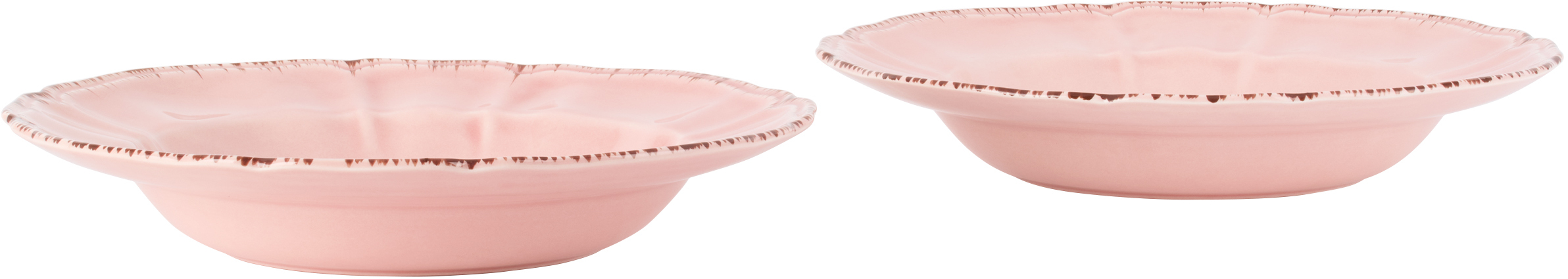 Laboratorio Paravicini Pink Lisa Corti Edition Pesco Rosa Pasta Plate Set In Veranda Pesco Rosa