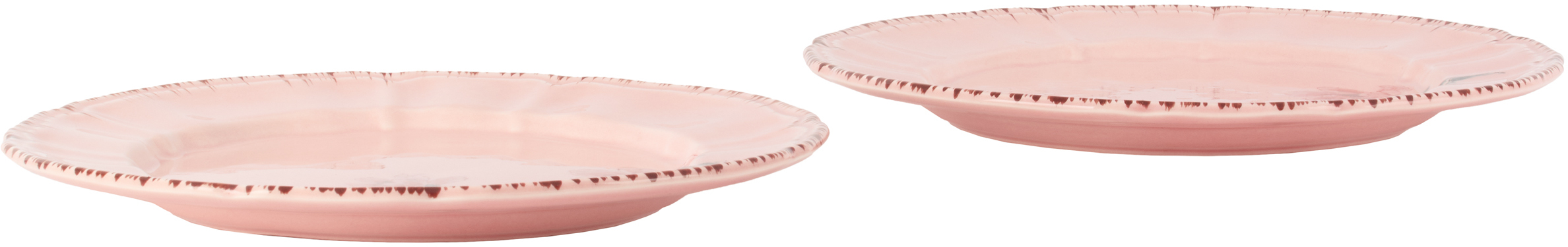 Laboratorio Paravicini Pink Lisa Corti Edition Pesco Rosa Dessert Plate Set In Veranda Pesco Rosa