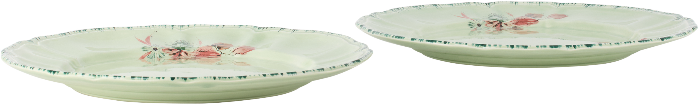 Laboratorio Paravicini Green Lisa Corti Edition Camelia Celadon Dinner Plate Set In Vernda Cmelia Celdn