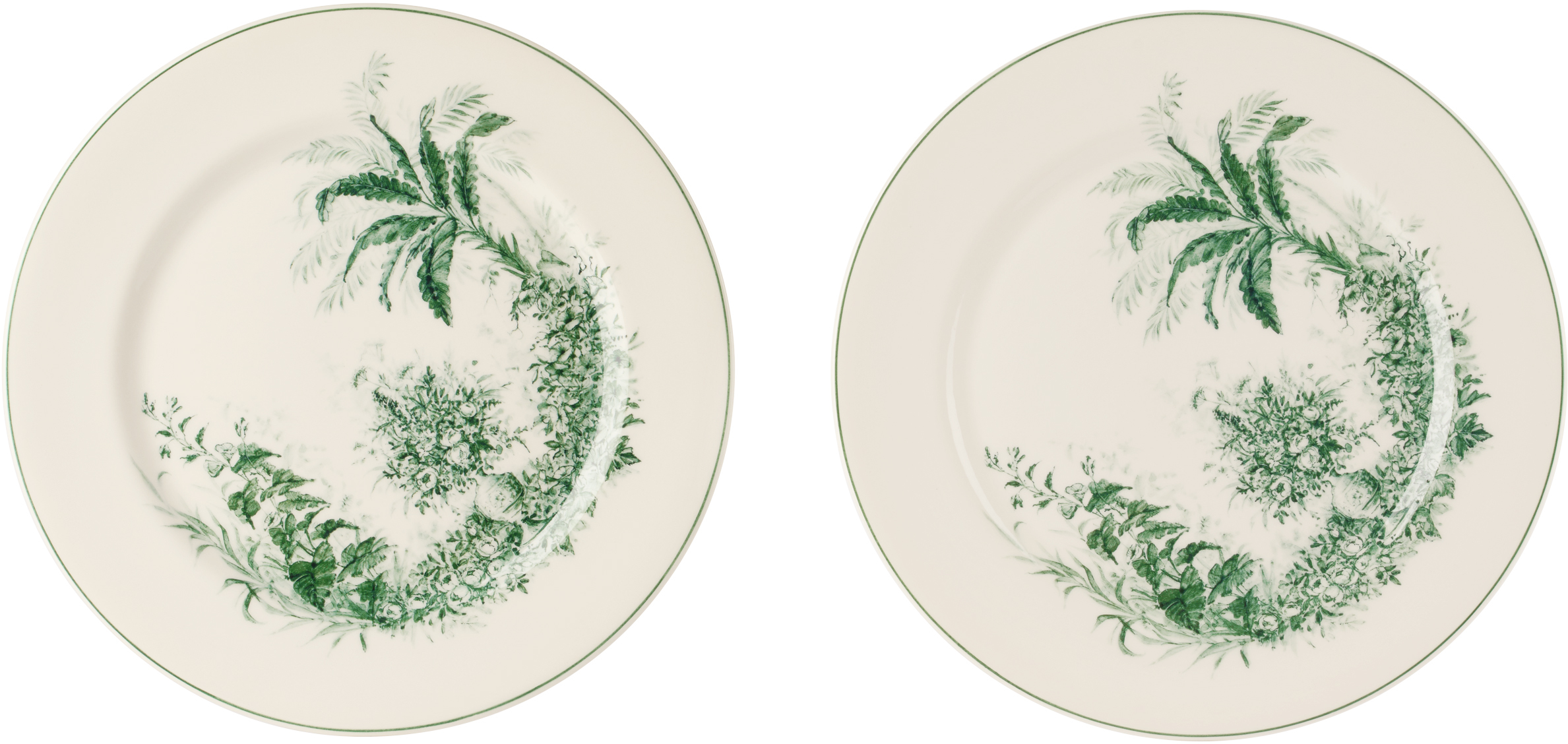 Laboratorio Paravicini White Gardens 08 Dinner Plate Set In Gardens 08