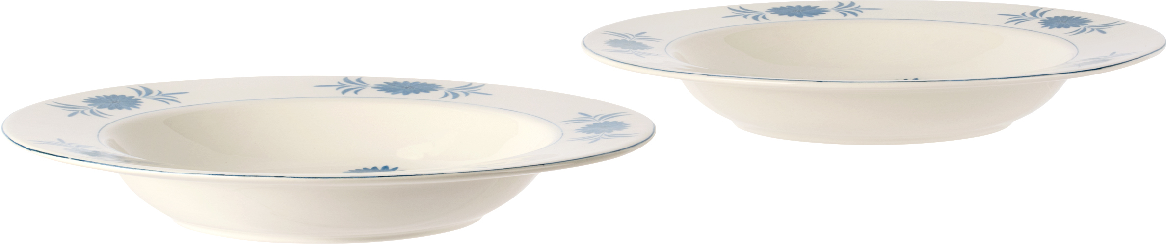 Laboratorio Paravicini Ssense Exclusive White Daisy Bowl Set In Daisy Blue/brown