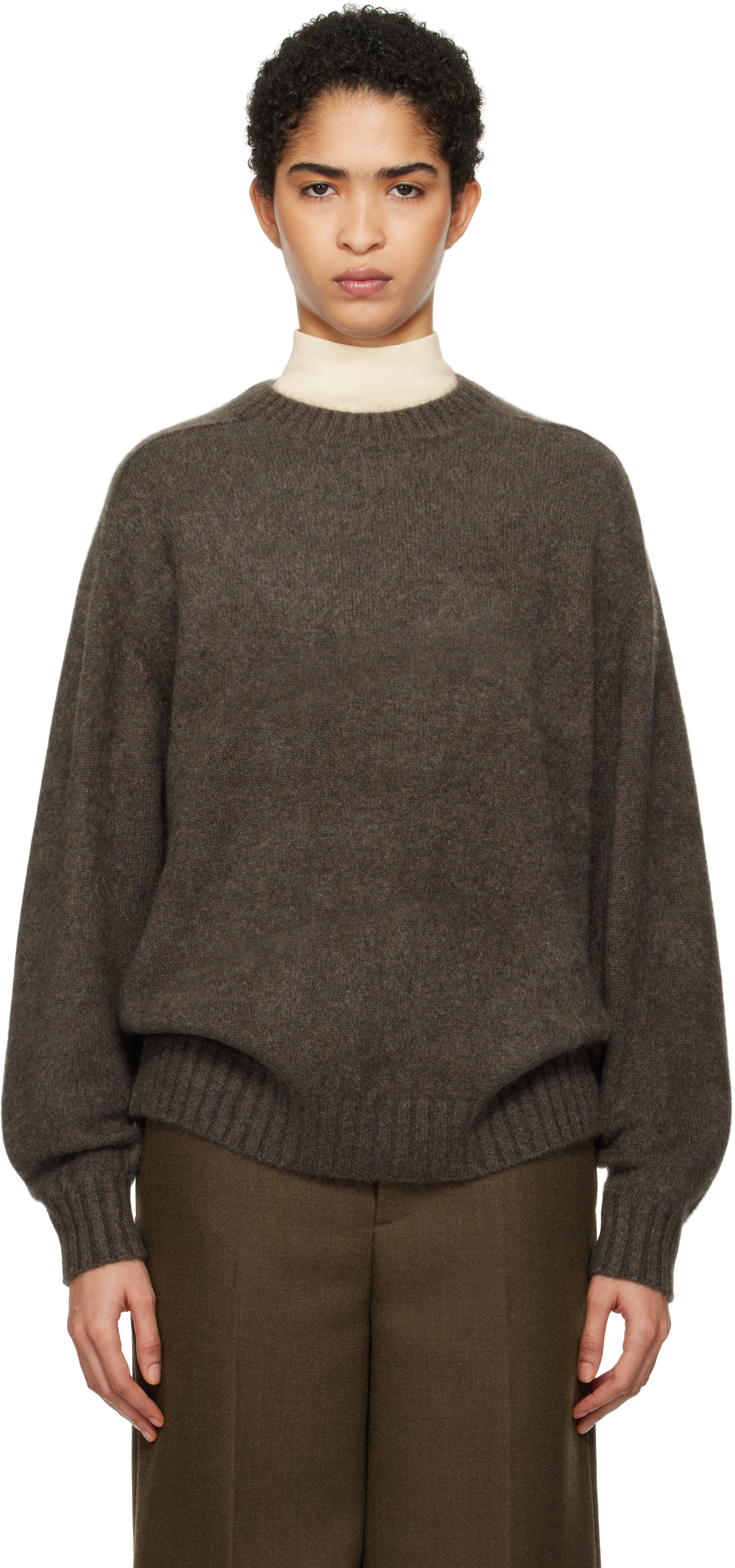 Brown Knit Sweater