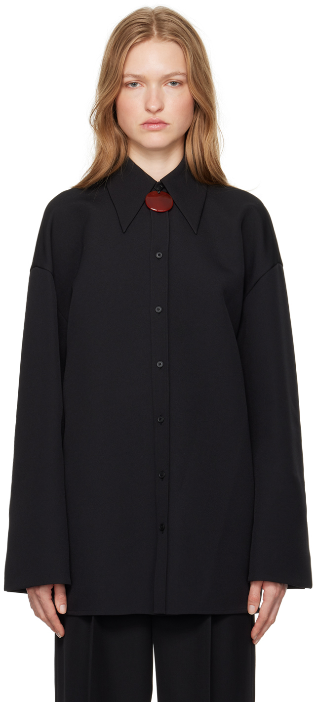 Carven Black Cady Overshirt