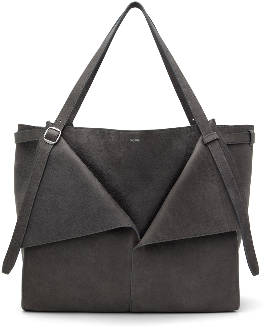 Shop Coperni Gray Belt Cabas Tote In Grey